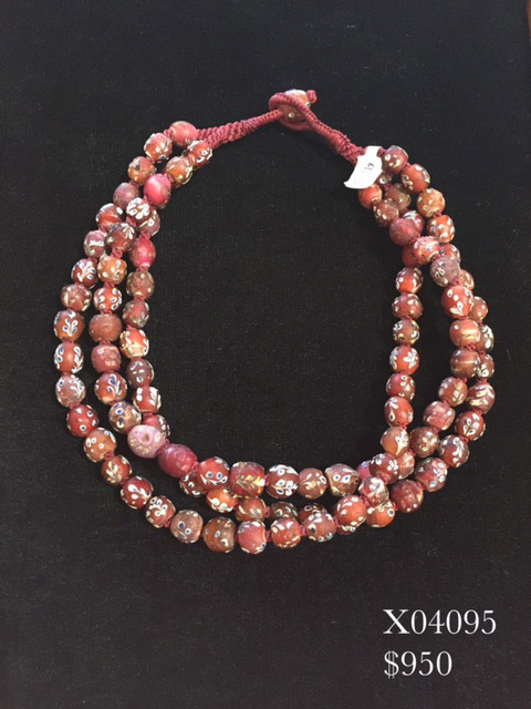 Red Heart African Trade Beads